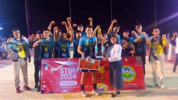 Tim Bola Voli Bright Jos Elektrik Sulawesi Utara Jawara Kejuaraan STBM Bitung 2024