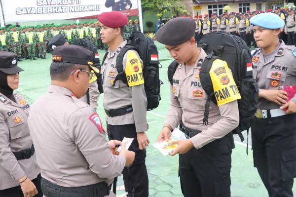 Amankan 5.316 TPS, Polres Indramayu Terjunkan Personel Kawal Pengamanan Pemilu 2024