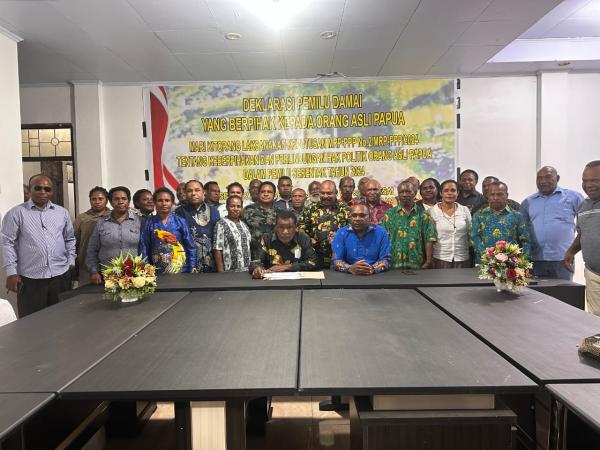 Deklarasi Pemilu Damai , MRP Papua Pegunungan Harap Keberpihakan pada OAP