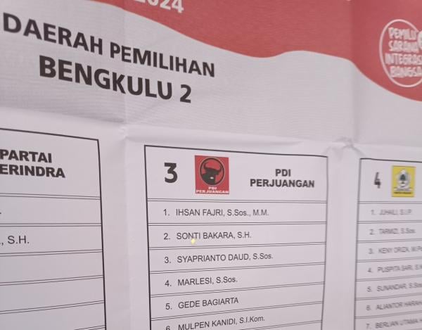Alamak, Surat Suara di Bengkulu Utara ini Telah Bolong Sebelum dicoblos Pemilih 