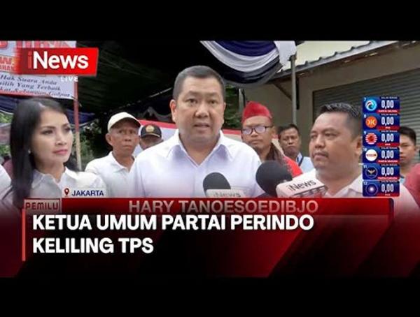 Ketum Perindo Hary Tanoe Pantau Langsung ke TPS Cipadu