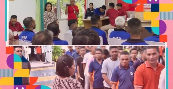 Pantau Pemilu di Lapas dan Rutan Kupang, Marciana ajak WBP Gunakan Hak Pilih sesuai Hati Nurani