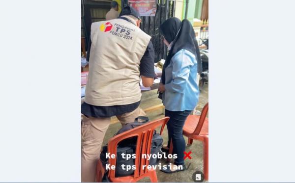 Mahasiswi Ini Kejar Dosen di TPS Minta Acc Revisi Skripsi, Netizen: Pilpres 2024 Bakal Sekocak Ini