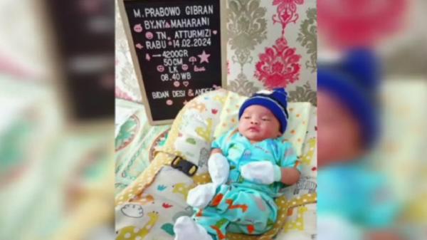 Ini Muhammad Prabowo Gibran, Bayi Mungil Lahir Saat Pemilu 14 Februari 2024