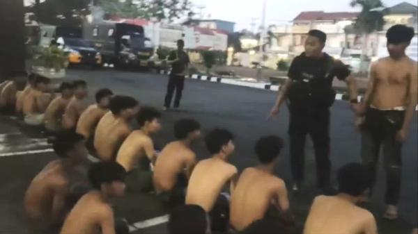 33 Remaja di Tasikmalaya Diamankan Tim Maung Galunggung, Korban Geng Motor Turut DiCiduk