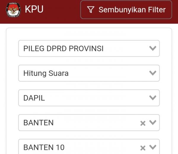 Caleg PKS Provinsi Banten Pertanyakan Hilangnya Suara di Website KPU