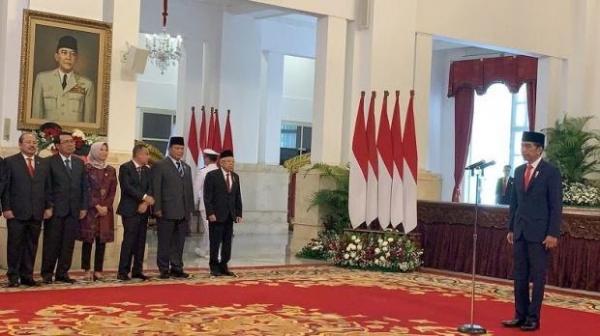 Presiden Jokowi Lantik AHY Jadi Menteri ATR dan Hadi Tjahjanto Sebagai Menko Polhukam