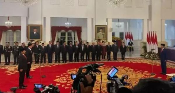 Presiden Jokowi Lantik AHY jadi Menteri ATR/BPN