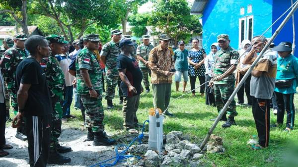 TNI AD Manunggal Air Bersih Dukung Kesejahteraan di Desa Manusak Kupang