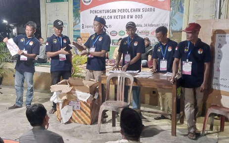 Pemilihan Ketua RW di Komplek BWA Desa Mekarsari Kecamatan Anyar, Berasa Pemilu Susulan