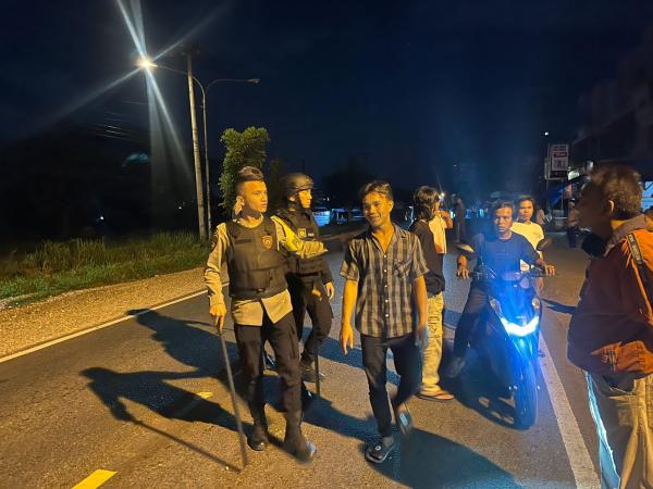 Sat Samapta Polres Padangsidimpuan Gagalkan Tawuran Antar Remaja di Pijorkoling