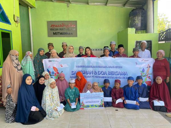 Berbagi Berkah pada HUT ke 27, Pertamina  Patra Niaga Sulawesi Santuni Anak Yatim dan Berikan Promo