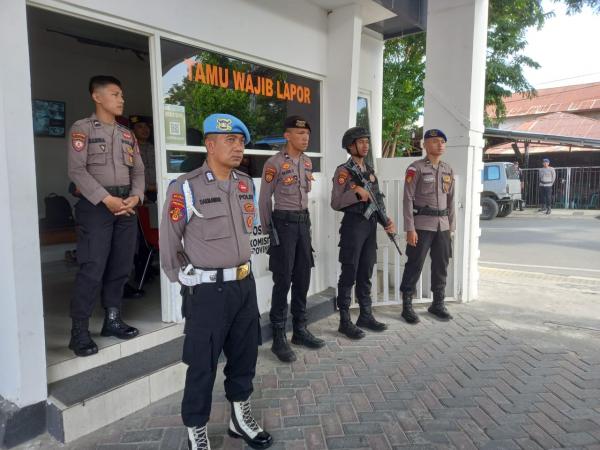 Jelang Pleno Terbuka di KPU Provinsi, Propam Cek Kesiapan Anggota Keamanan