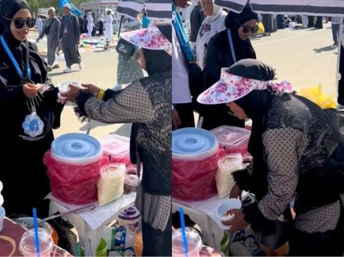 Emak- emak Asal Indonesia Ini Jualan Bakso di Makkah Viral di Medsos, Dagangan di Serbu Pembeli