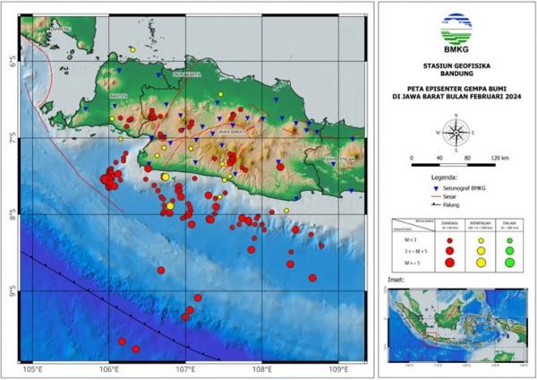 152 Gempa Guncang Jabar pada Februari 2024, Diduga Sesar Lokal Aktif