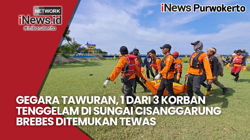 Video Gegara Tawuran, 1 dari 3 Korban Tenggelam di Sungai Cisanggarung Brebes Ditemukan Tewas