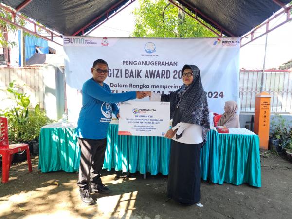 Pertamina AFT Hasanuddin Peringati Hari Gizi Nasional Bersama Para Kader Posyandu