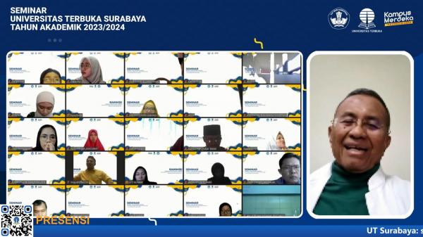 Jelang Wisuda, UT Surabaya Gelar Seminar Terbuka Santun dalam Bermedia Sosial