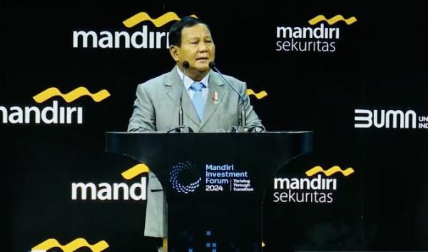 Pidato di Depan Forum Investor, Prabowo: Saya Akan Dilantik Jadi Presiden 20 Oktober