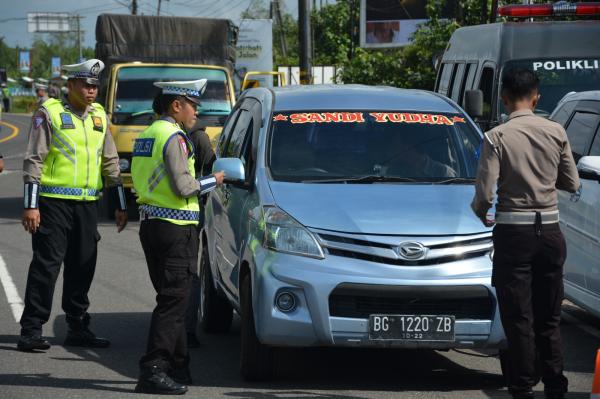 13 Kendaraan Kena Tilang di Simpang Tugu Remangok Kota Pangkalpinang