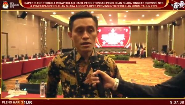Pleno Perhitungan Suara Lombok Barat dan KSB untuk DPRD NTB Belum Disahkan, Ini Penjelasan KPU