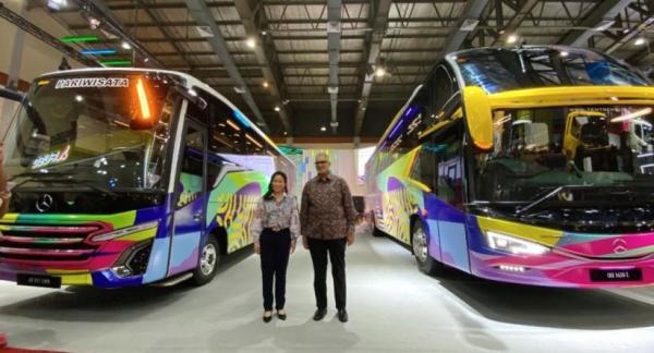 Bus Mercedes-Benz Terbaru Euro 4 dan Euro 5 Mejeng di Giicomvec 2024