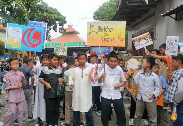 Sambut Ramadhan, Ratusan Siswa SD MPK Banyudono Ikuti Pawai Tarhib