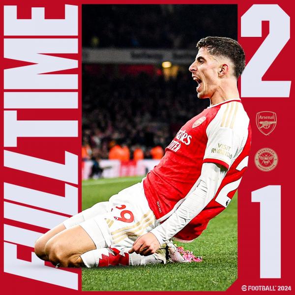 Hasil Liga Inggris: Arsenal 2-1 Brentford, 2 Pemain ini Jadi Sorotan