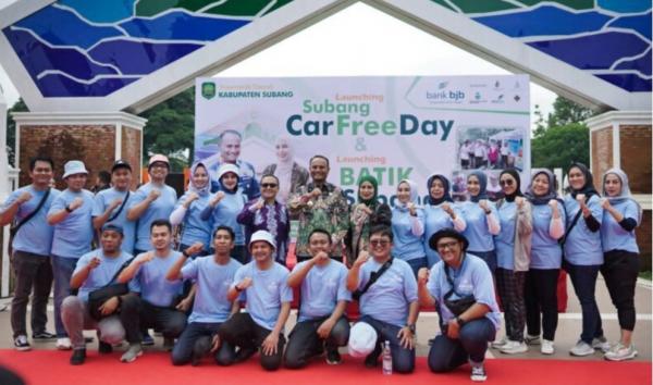 Dukung UMKM Naik Kelas, bjb Subang jadi Sponsor Utama di Lounching CFD dan Batik Subang