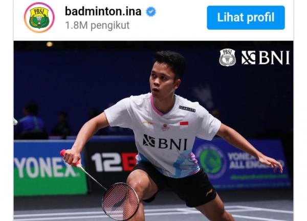Anthony Ginting Lolos 16 Besar All England 2024