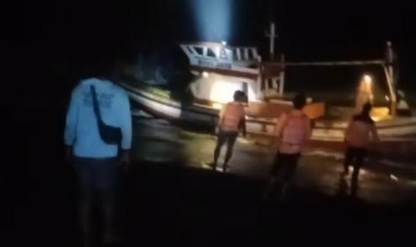 Kapal Nelayan asal Lebak Hilang Kontak Ditemukan di Perairan Yogyakarta, 2 ABK Selamat dan 2 Hilang