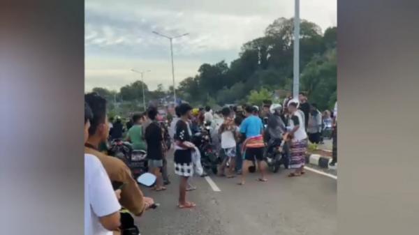 Kecelakaan Balapan Liar Setelah Sahur di Baubau 2 Remaja Terluka Parah dan 1 Penonton Tertabrak