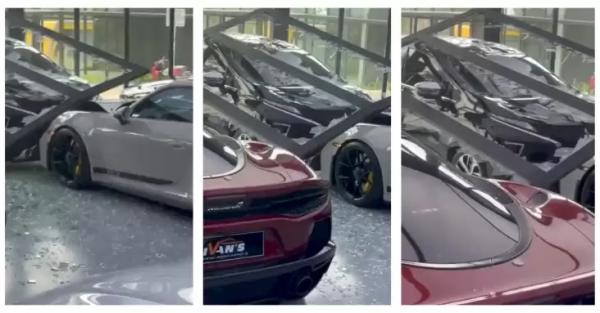 Porsche Seharga Rp8,9 Miliar Diseruduk Mitsubishi Xpander, Warganet: Jual Ginjal pun Nggak Nutup!