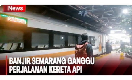 Imbas Banjir Semarang Ganggu Perjalanan KA Daop 3 Cirebon