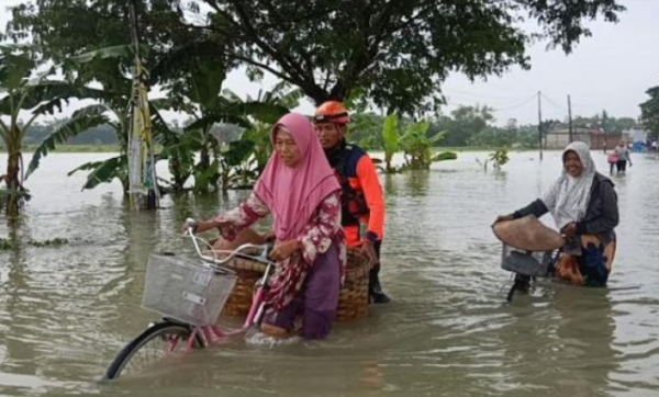 Sungai Lusi dan Tuntang Meluap, 10 Kecamatan di Grobogan Diterjang Banjir