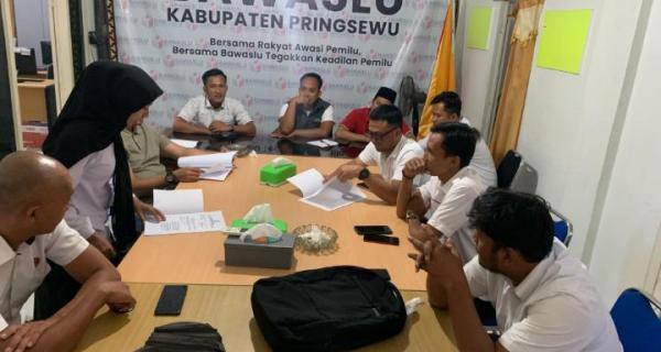 Gakumdu Membahas Pelaporan Dugaan Money Politik di PKB dan PAN Dapil 3 Kecamatan Gadingrejo