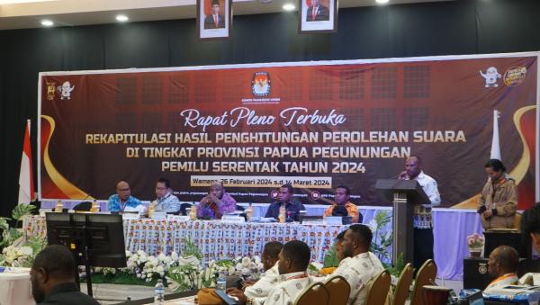 KPU Papua Pegunungan Desak 5 Kabupaten Segera Selesaikan Pleno