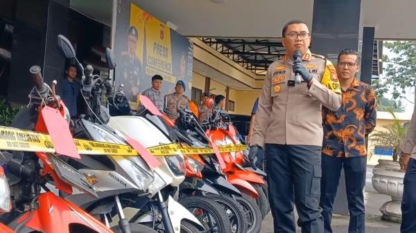 Polres Tasikmalaya Kota Bekuk Sindikat Pencuri Motor, Kurang Satu Menit Motor Berhasil Dibawa Kabur