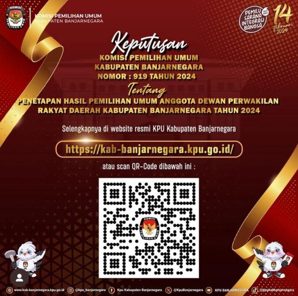 KPU Banjarnegara Tunggu MK Terkait Penetapan Caleg DPRD Kabupaten Terpilih