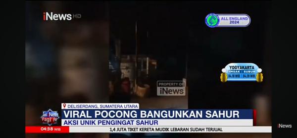 Video Pocong Semangati Warga Bangun Sahur