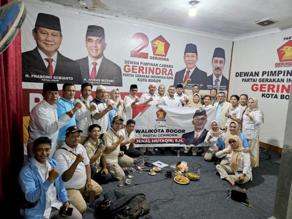 DPC Gerindra Kota Bogor Usung Jenal Mutaqin Calon Walikota Bogor Pilkada 2024