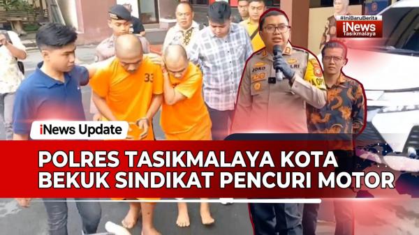 VIDEO: Polres Tasikmalaya Kota Bekuk Sindikat Pencuri Motor, Kurang Satu Menit Motor Berhasil Dibawa