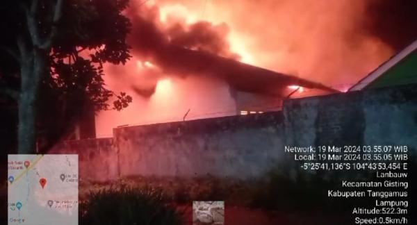Kebakaran Melanda SMP Muhammadiyah Gisting