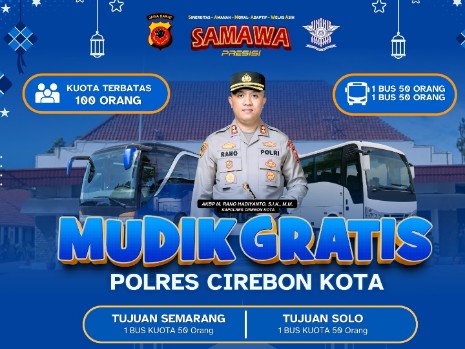 Buruan Daftar! Mudik Gratis ke Semarang dan Solo, Polres Ciko Sediakan 2 Armada Bus