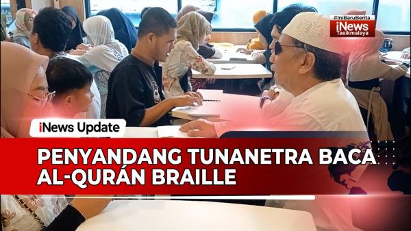 VIDEO: Khusyuknya Penyandang Tunanetra di Kota Tasikmalaya Membaca Al-Qur'an Braille