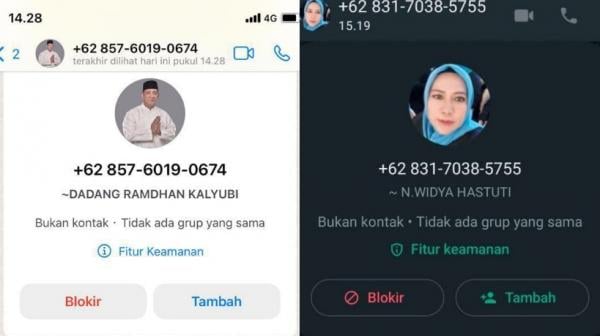 Nama serta Foto Ketua DPRD Kota Banjar dan Sekdis DISKUKMP Dicatut Penipu via WhatsApp