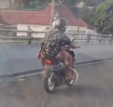 Viral Pemuda Bonceng Motor Acungkan Celurit di Semarang, Ditangkap Polisi usai Kecelakaan