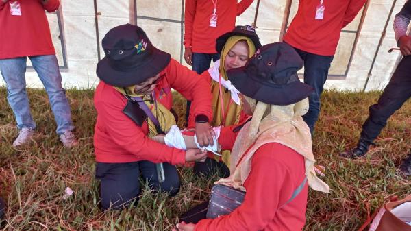 Kemensos RI Gelar Gladi Resik Simulasi Penanggulan Bencana Berbasis KSB di Talagajaya, Garut