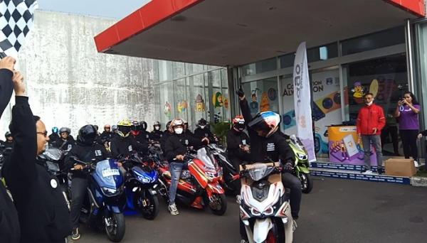 Jago Syariah Gandeng Komunitas Motor Yamaha Berbagi Kebaikan dan Edukasi Keuangan