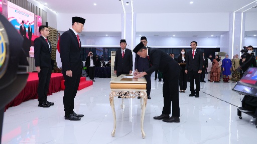 Lantik 3 JPT Madya, Menteri ATR Kepala BPN Tekankan Integritas demi Pelayanan Publik